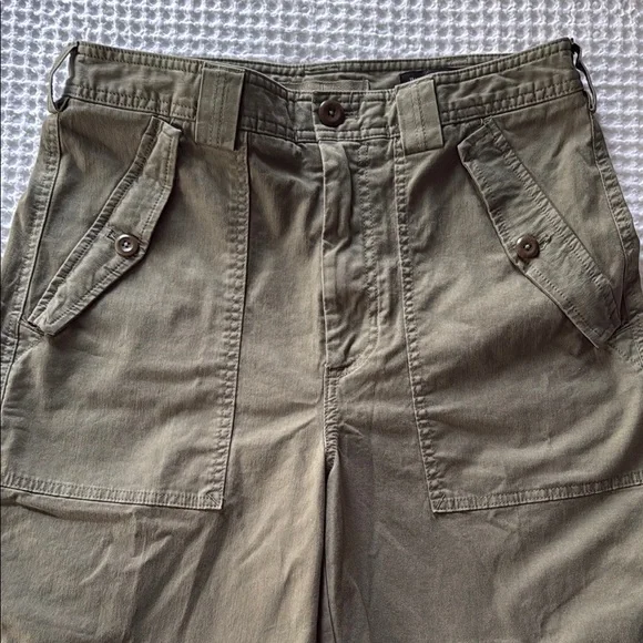 NWT Banana Republic Barrel Leg Olive Green Pants - Picture 4 of 7